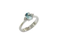 Anello Soranzo Gioielli Donna Pietre Preziose in Oro bianco Acquamarina LT10279311-13 - LT10279311-13